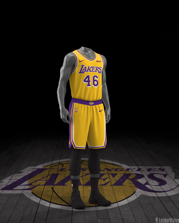 Uniforme oficial Icon Edition dos Los Angeles Lakers, temporada 2026/27