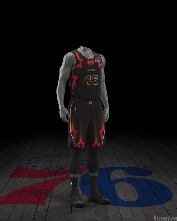Uniforme NBA Specter Edition do Philadelphia 76ers, 2026/27